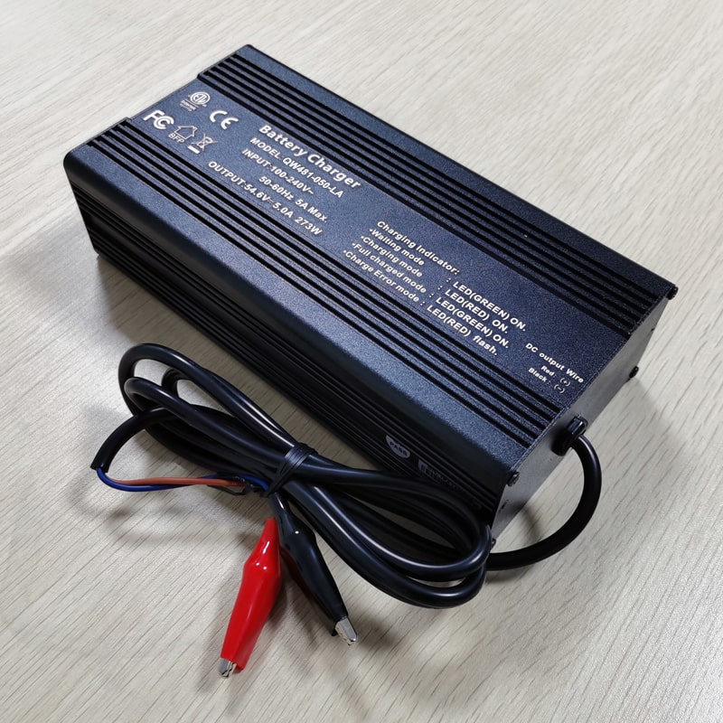 Factory Direct Sale 43.2V 43.8V 8a 360W charger for 12S 36V 38.4V LiFePO4 battery pack with Waterproof IP54 IP56