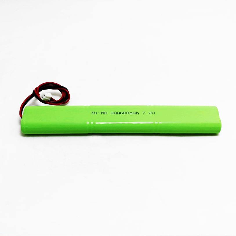 7.2V 600mAh AAA Ni-MH Rechargeable Battery Pack with Connector and Wire