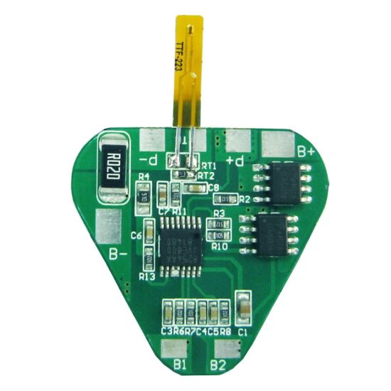 3s 3A Triangular PCM BMS for 10.8V 11.1V 12V Li-ion/Lithium/ Li-Polymer 9V 9.6V LiFePO4 Battery Pack Size L32*W29*T4mm (PCM-L03S04-C14)