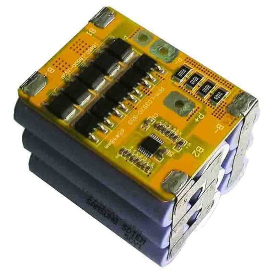 3s 20A PCM BMS for 10.8V 11.1V 12V Li-ion/Lithium/ Li-Polymer 9V 9.6V LiFePO4 Battery Pack with Ntc Size L65*W48*T6mm PCM-L03s20-959 (A-1)