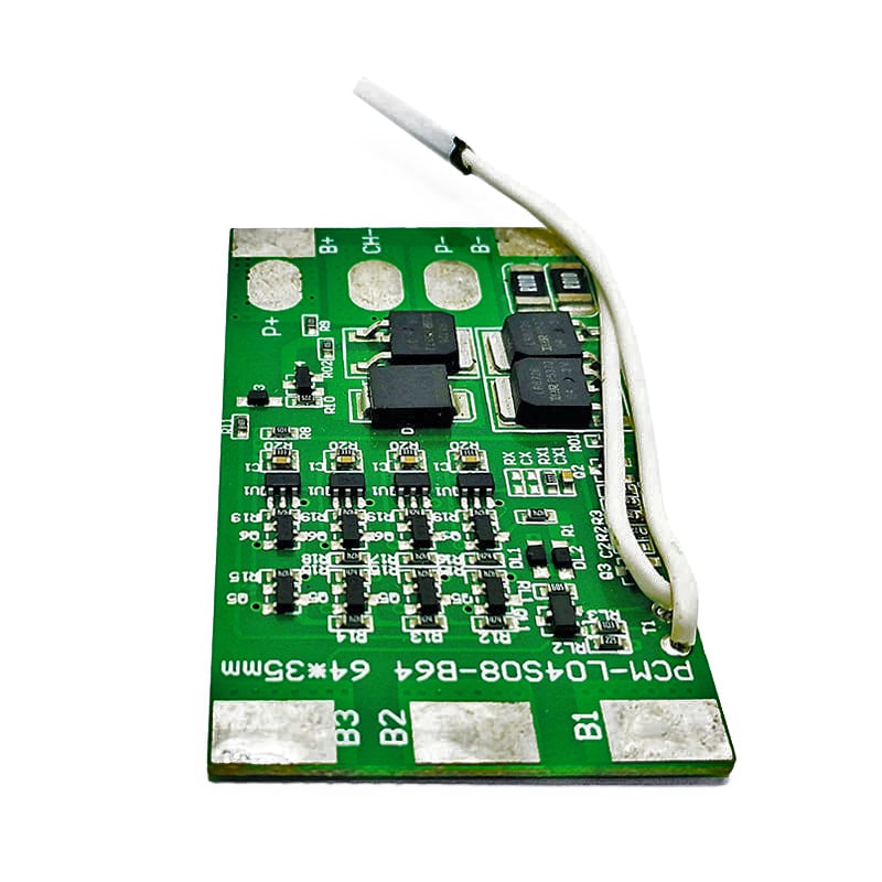 3s 4s C: 5A D: 10A BMS for 14.4V 14.8V Li-ion/Lithium/Li-Polymer 12V 12.8V LiFePO4 Battery Pack Size L64*W35*T4mm (PCM-L04S08-B64)