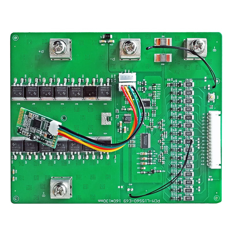 15s 60a BMS for 54V 55.5V Li-ion/Lithium/Li-Polymer 45V 48V LiFePO4 Battery Pack with Smbus and Bluetooth (PCM-L15S60-E69)