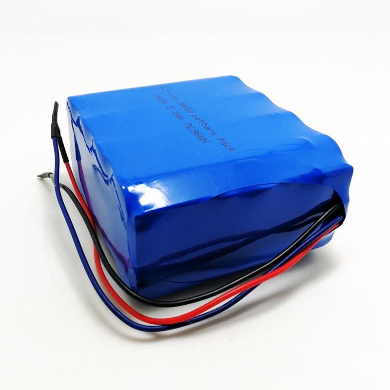 4s2p 14.4V 14.8V 18650 5200mAh Rechargeable Lithium Ion Battery Pack with 10K Ntc