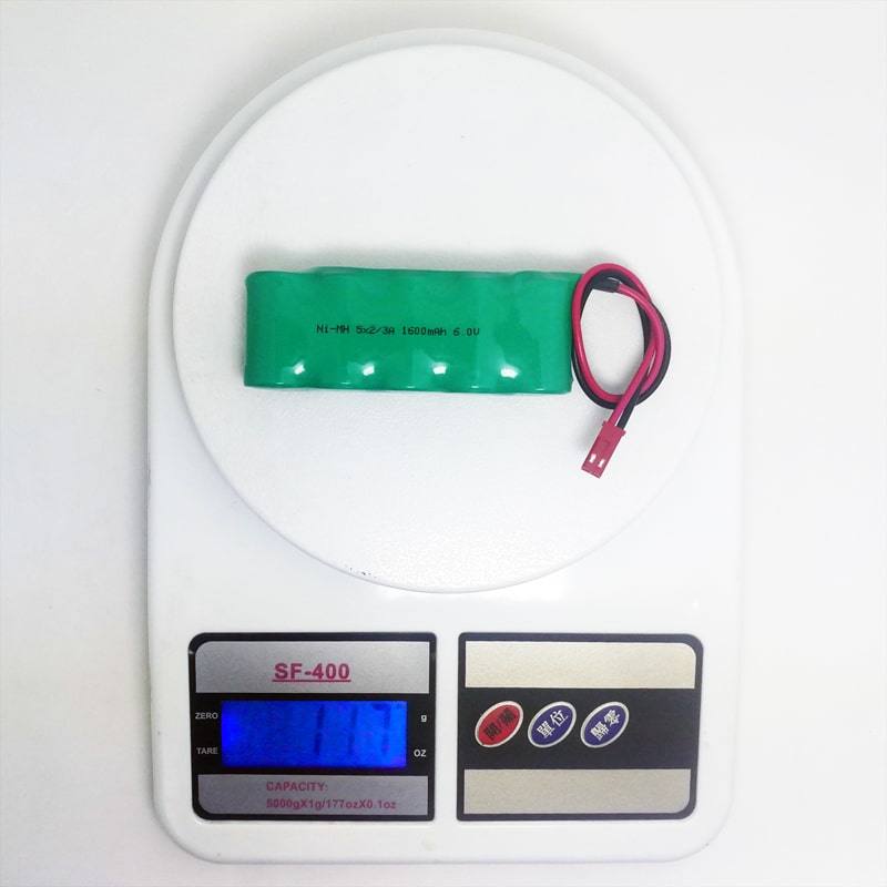 6V 1600mAh 2/3A Ni-MH Rechargeable Battery Pack with Connector and Wire