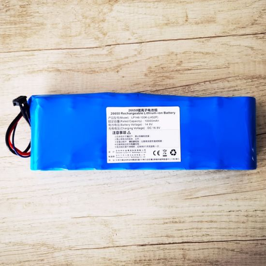 4S2P 12V 14.4V 14.8V 26650 10000mAh 10Ah rechargeable lithium ion battery pack with PCM and connectors