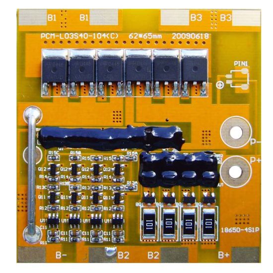 3s 15A PCM BMS for 10.8V 11.1V 12V Li-ion/Lithium/ Li-Polymer 9V 9.6V LiFePO4 Battery Pack with Ntc Size L65*W62*T8mm (PCM-L03S40-104)