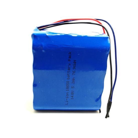 4S2P 12V 14.4V 14.8V 18650 5200mAh rechargeable lithium ion battery pack with 10K NTC