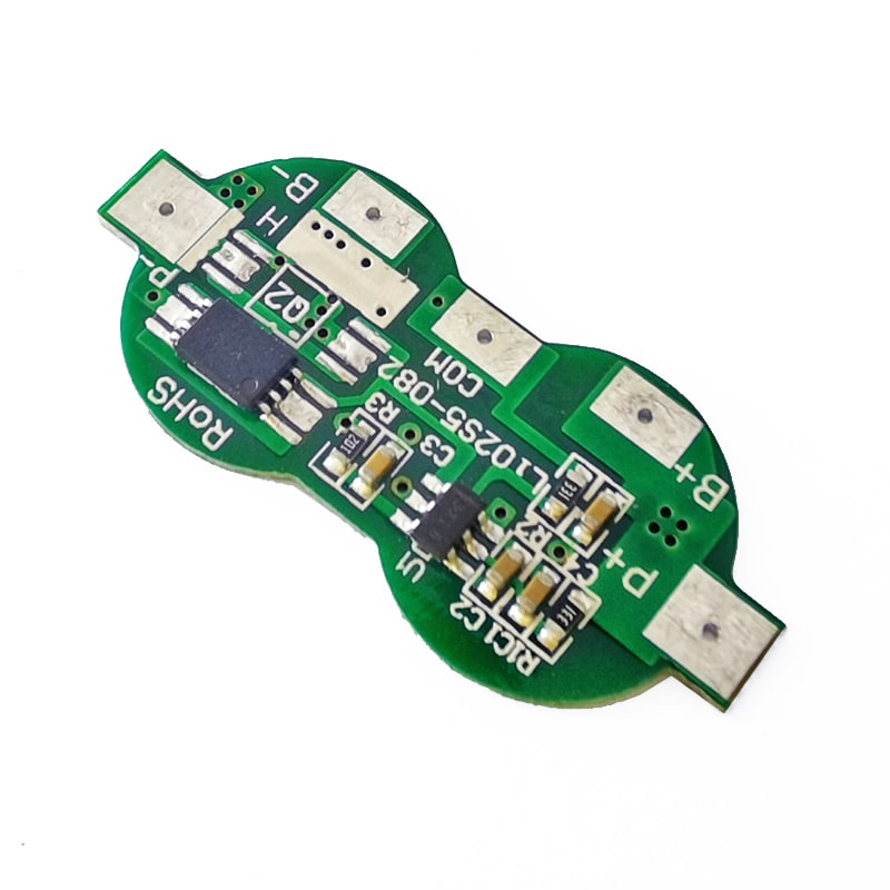 2s 5A BMS for 7.2V 7.4V Li-ion/Lithium/Li-Polymer 6V 6.4V LiFePO4 Battery Pack Size L33*L14.7*T2.5mm (PCM-Li02S5-082)