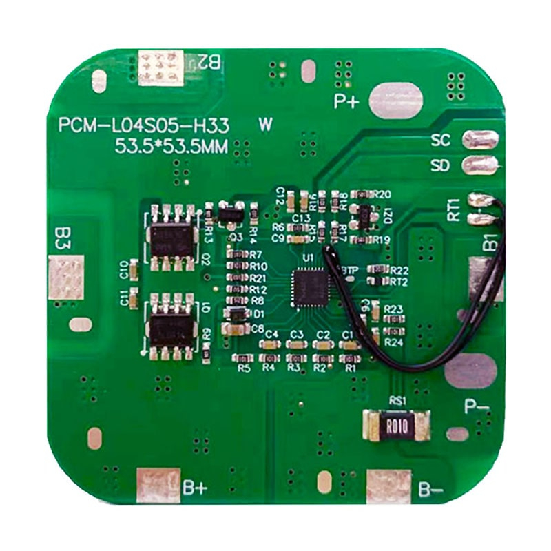 4s 4A PCM BMS for 14.4V 14.8V Li-ion/Lithium/ Li-Polymer 12V 12.8V LiFePO4 Battery Pack with Smbus Protocol and Ntc (PCM-L04S05-H33)