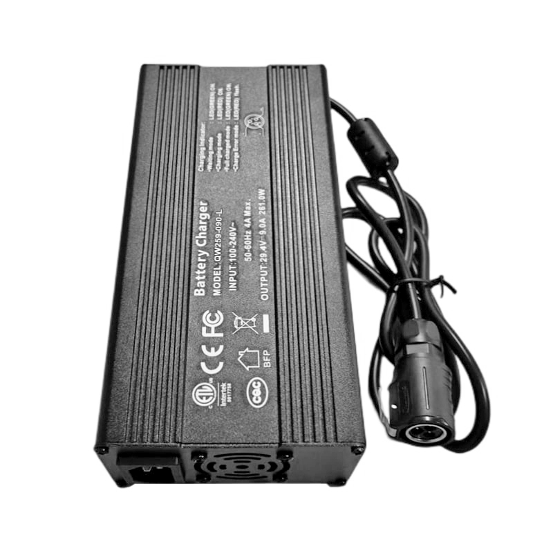 360W Fast Charger 50.4V 51.1V 6a 7a LiFePO4 Charger For 14S 42V 44.8V Robots Electric Bike Electric Motorcycles Battery Pack