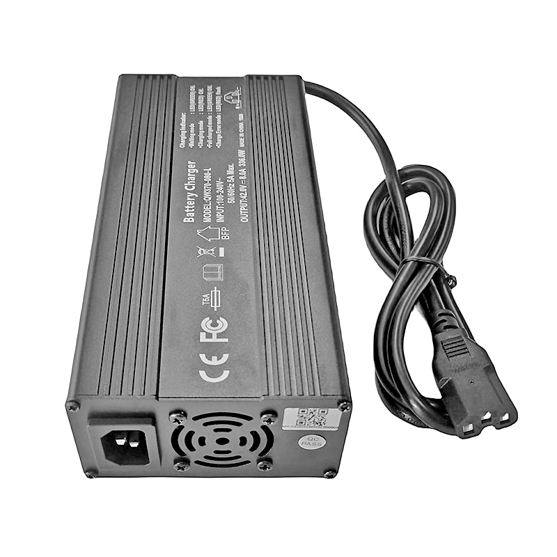 360W Fast Charger 50.4V 51.1V 6a 7a LiFePO4 Charger For 14S 42V 44.8V Robots Electric Bike Electric Motorcycles Battery Pack