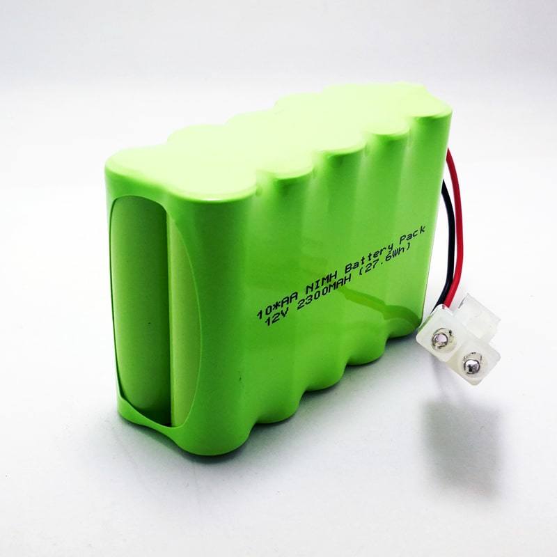 12V 2300mAh AA Ni-MH Rechargeable Battery Pack with Connector and Wire
