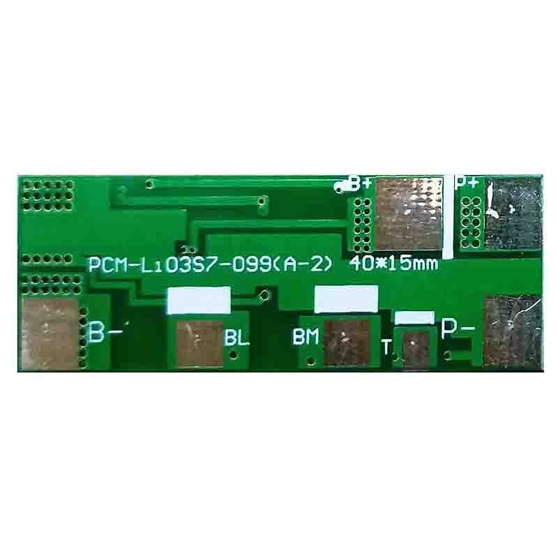 3s 7A PCM BMS for 10.8V 11.1V 12V Li-ion/Lithium/ Li-Polymer 9V 9.6V LiFePO4 Battery Pack with Ntc Size L40*W15*T4mm PCM-Li03s7-099 (A-2)