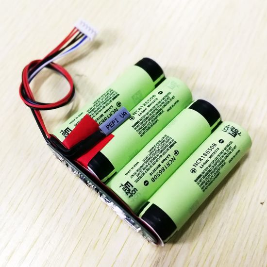 4S1P 12V 14.4V 14.8V 18650 3400mAh rechargeable lithium ion battery pack with SMBUS communication protocol