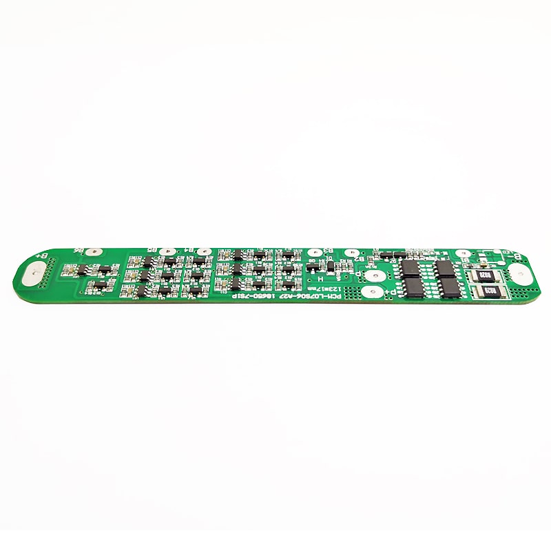 7s 7A PCM BMS for 24V 25.2V 25.9V Li-ion/Lithium/ Li-Polymer 21V 22.4V LiFePO4 Battery Pack with LED Power Display (PCM-L07S06-A27)