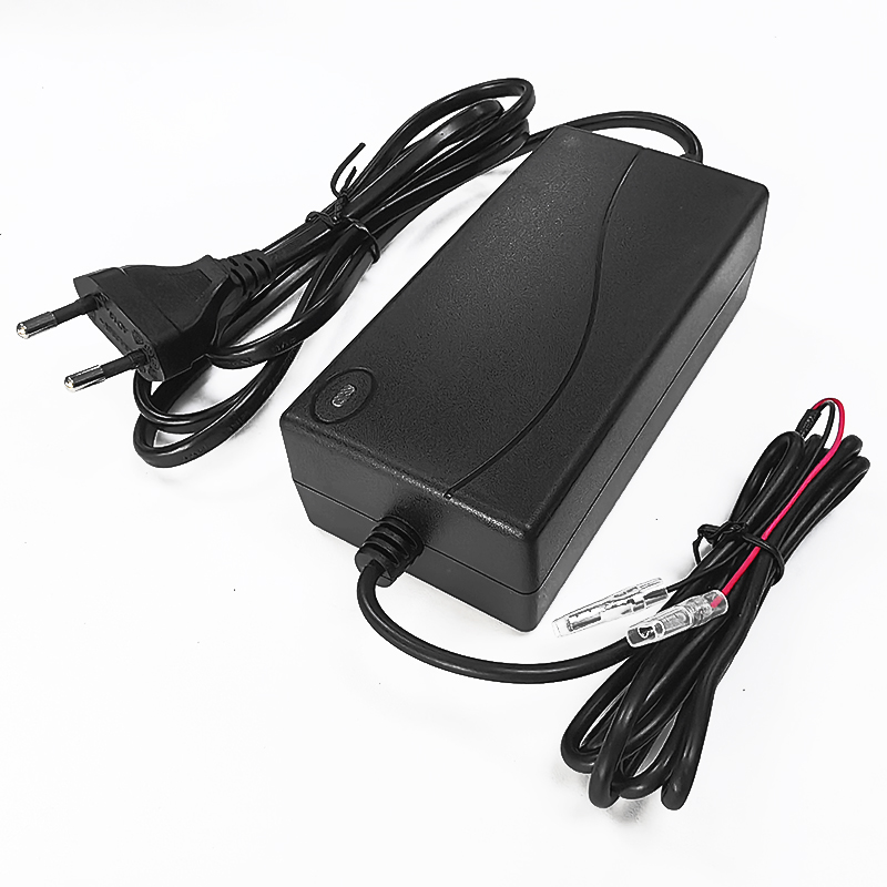 60W 54V 54.75V 1A DC Fast Charger for 15S 45V 48V LiFePO4 Battery Pack Power Drills Portable Charger Lifepo4 Battery Charger