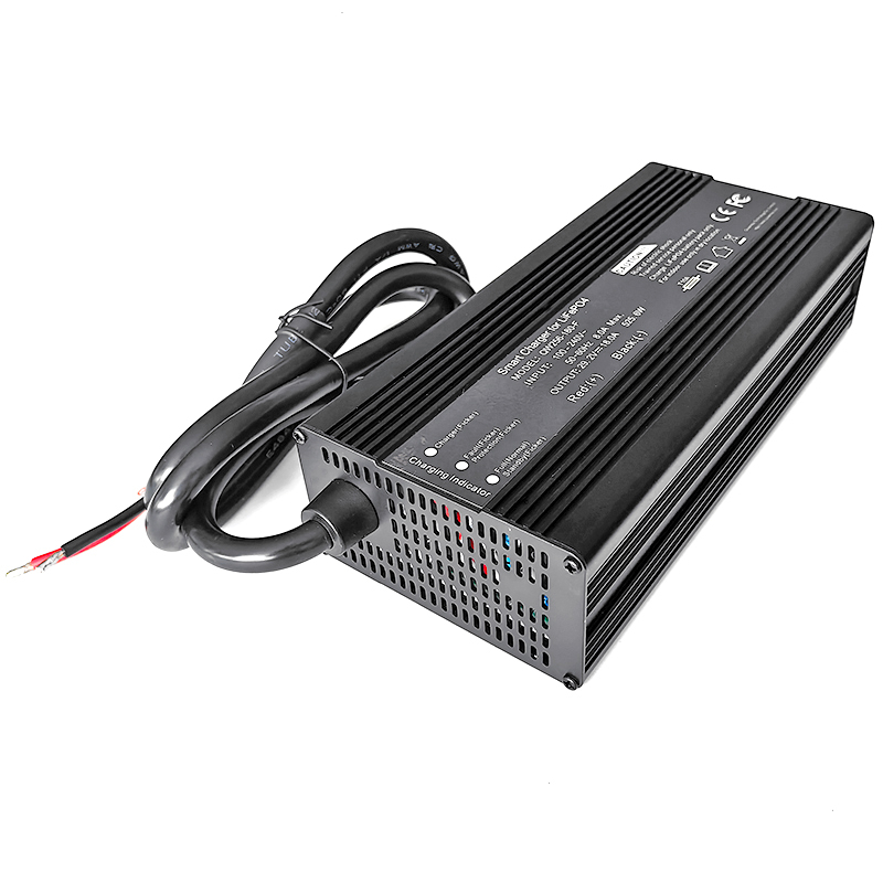 600W LiFePO4 Charger 64.8V 65.7V 7a 8a 9a Batteries Charger For 18S 54V 57.6V For Electric Forklift Electric Motorcycle Tricycles Battery Pack