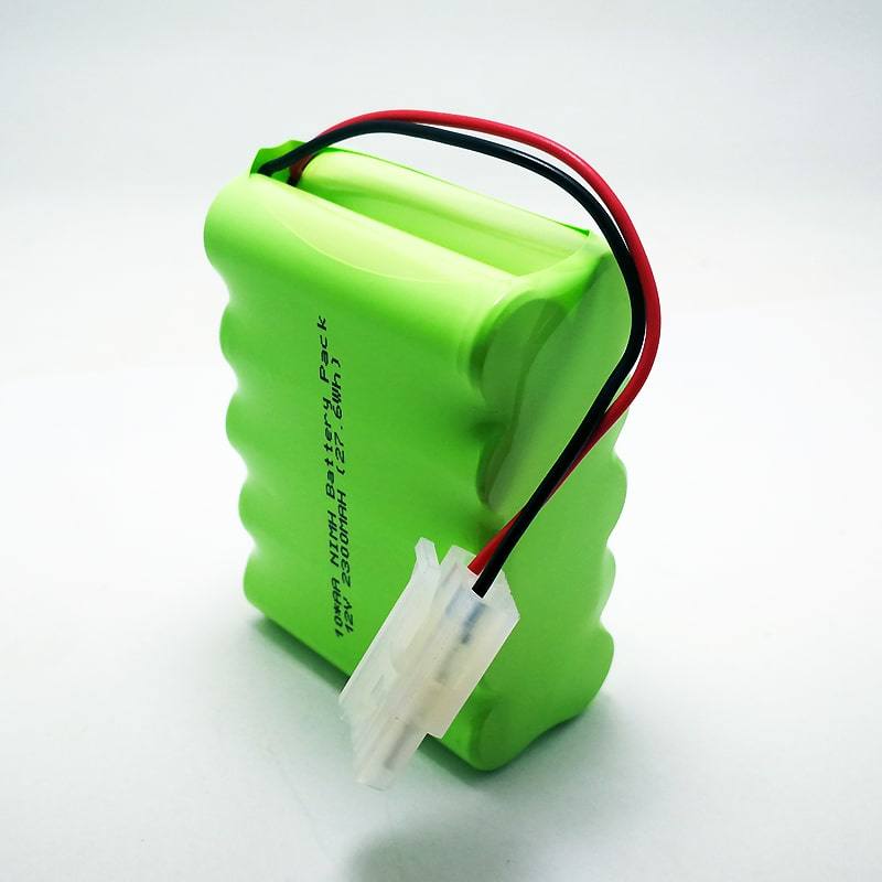 12V 2300mAh AA Ni-MH Rechargeable Battery Pack with Connector and Wire