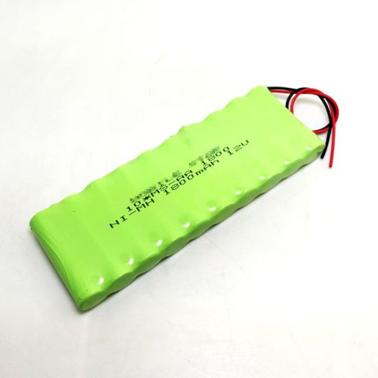 12V 1800mAh AA Ni-MH Rechargeable Battery Pack for Emergency power supply