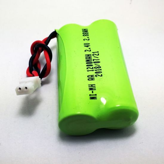 2.4V 1200mAh AA Ni-MH Rechargeable Battery Pack for Cordless phone