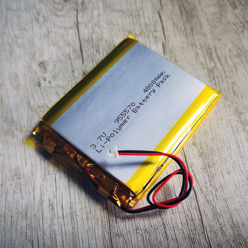 3.6V 3.7V 955565 955570 4800mAh Rechargeable Lithium Polymer Battery Pack with PCM and Connector