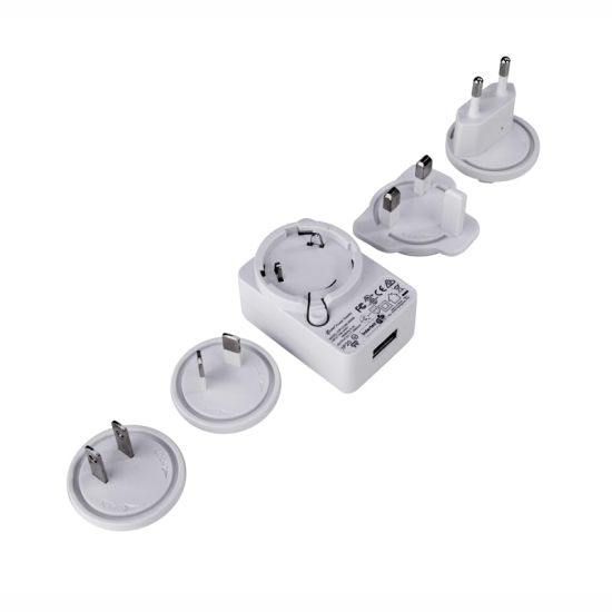 New products interchangeable plug Adapter EU/US/UK/AU/CN standard 6V 2a 12W power supply