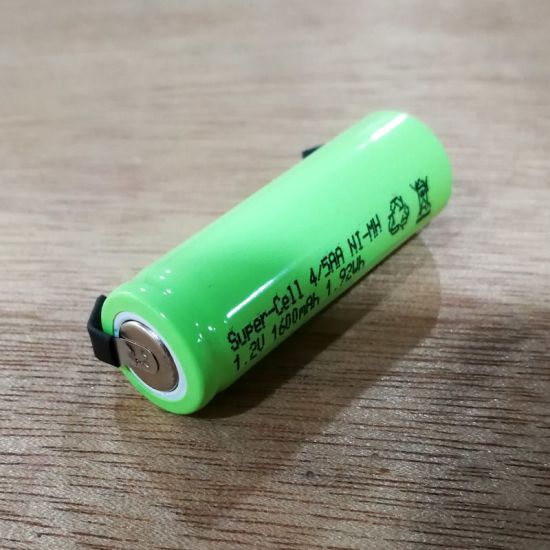 1.2V 4/5AA NiMH Rechargeable Battery with Soldering Lugs (1600mAh)