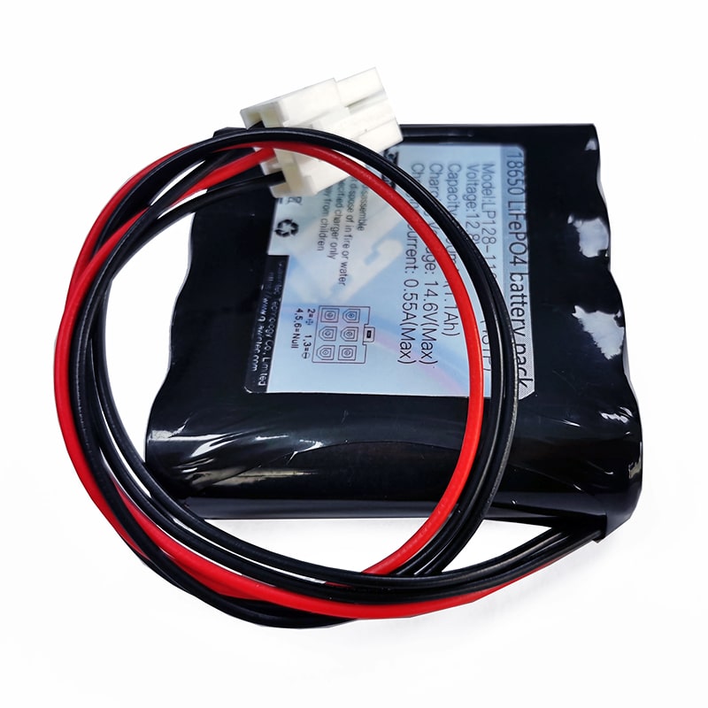 4S1P 18650 12V 12.8V 1100mAh rechargeable LiFePO4 power battery pack For Power tool