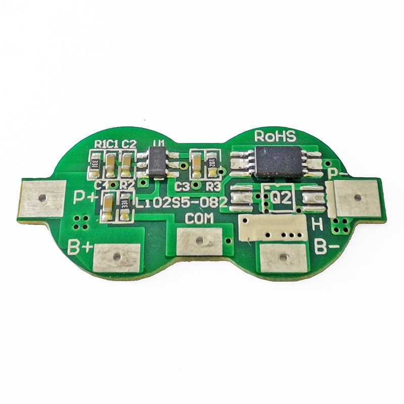 2s 5A BMS for 7.2V 7.4V Li-ion/Lithium/Li-Polymer 6V 6.4V LiFePO4 Battery Pack Size L33*L14.7*T2.5mm (PCM-Li02S5-082)