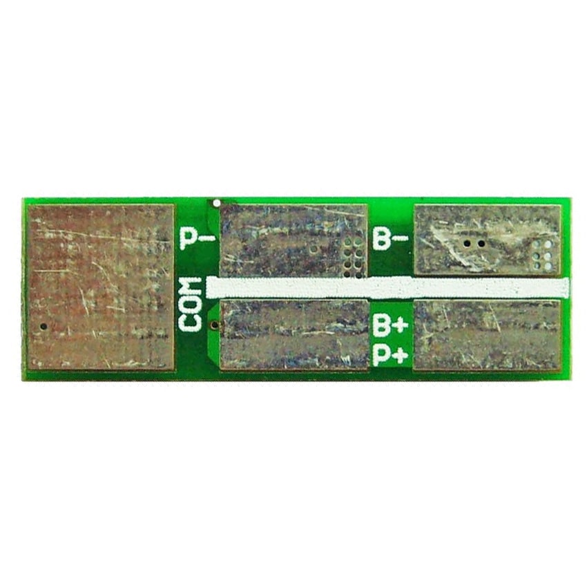 2s 5A BMS for 7.2V 7.4V Li-ion/Lithium/Li-Polymer 6V 6.4V LiFePO4 Battery Pack Size L30*W8*T2.5mm (PCM-Li02S6-209)