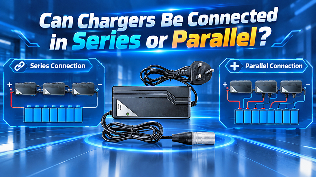Can Two Identical Chargers Be Connected in Series or Parallel? Feasibility and Risks of Using 12V 10A Chargers for 24V 50Ah / 12V 100Ah Battery Packs